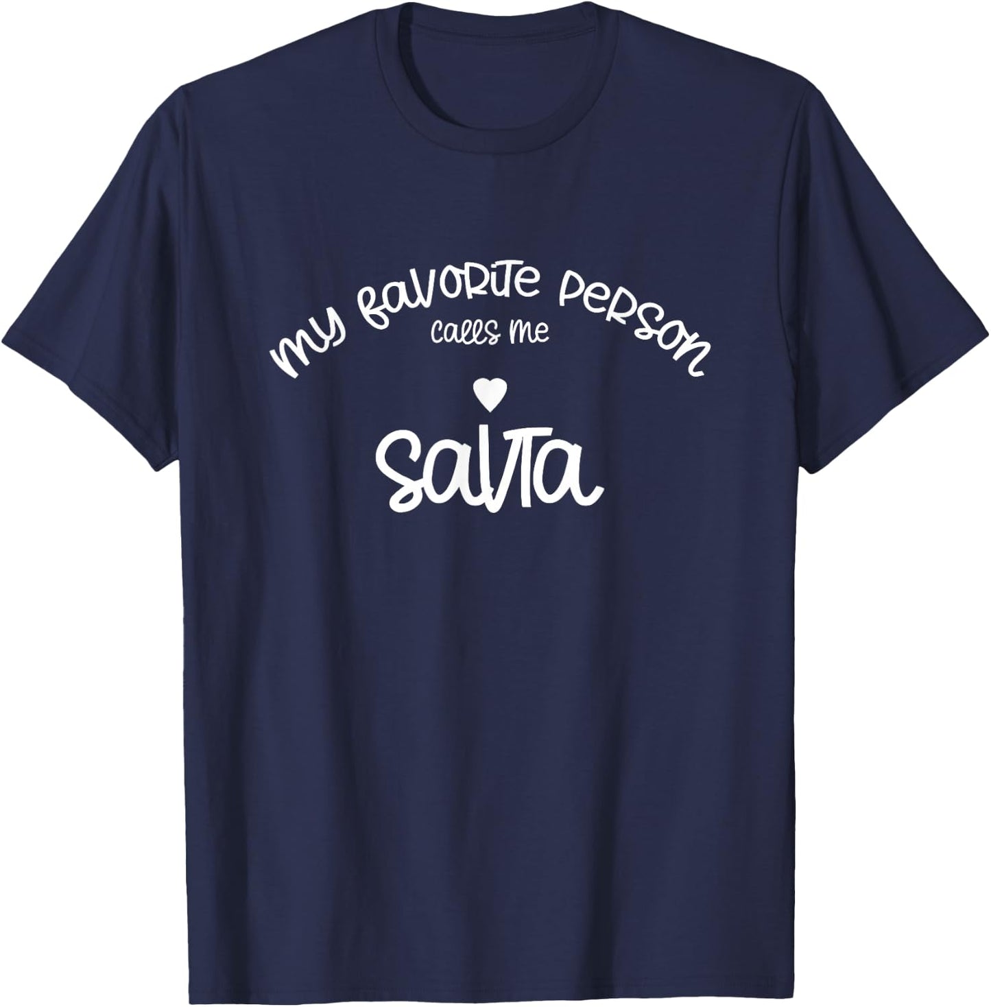 Favorite Person Calls Me SAVTA Hebrew Jewish Grandmother bub T-Shirt - T-Shirt | Navy