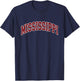 Mississippi - Throwback Design - Classic T-Shirt - T-Shirt | Navy