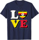 I Love Uganda Travel Souvenir Vacation Trip Ugandan Pride T-Shirt - T-Shirt | Navy