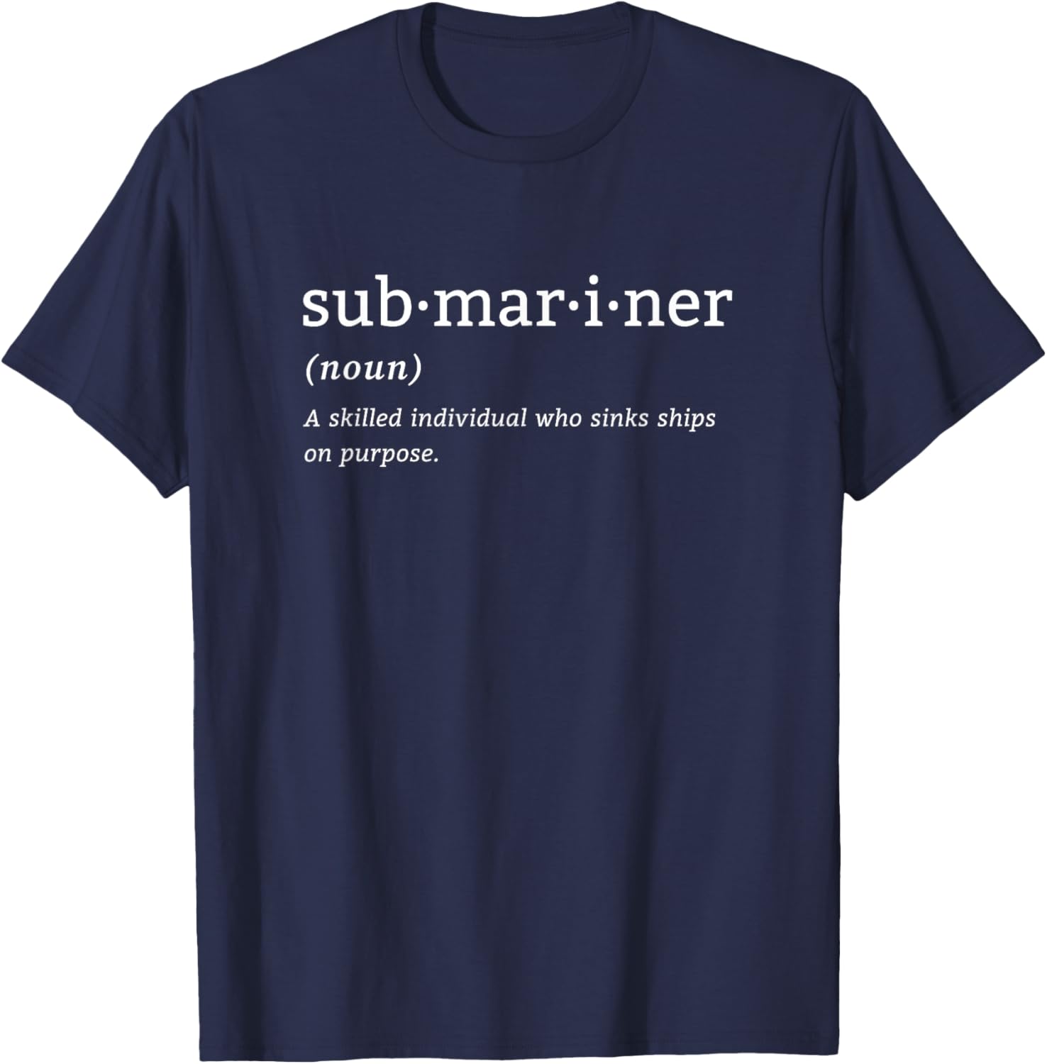 Pigboat Combat Open Sea Veteran Ocean Deep Sub , -Adults, Black, Small, Short Sleeve, Modern Nautical, Submarine-themed Design T-Shirt - T-Shirt | Navy