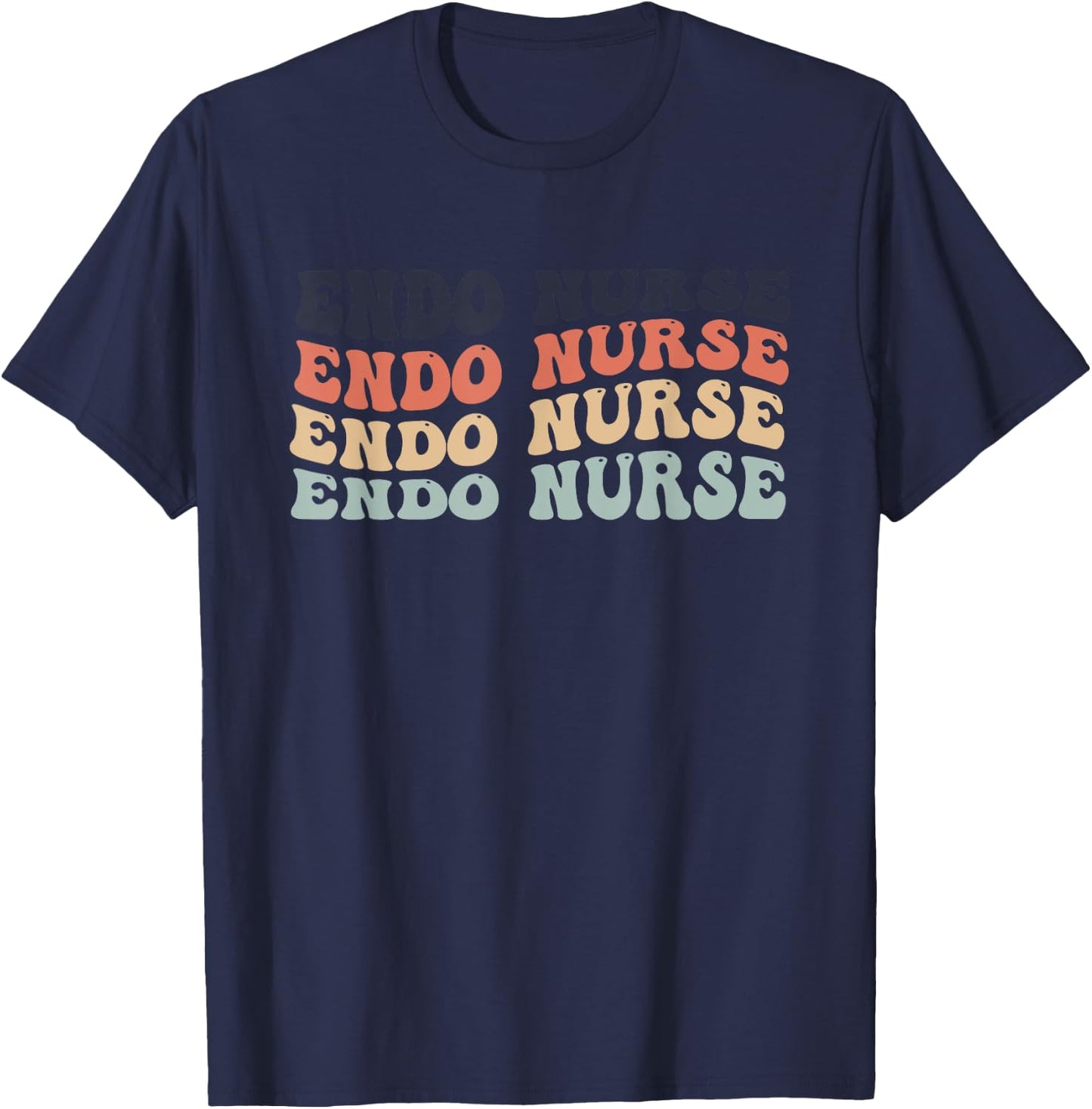 Nurse Endoscopy Endo Nurse Squad Colon Anatomy Nursing T-Shirt - T-Shirt | Navy