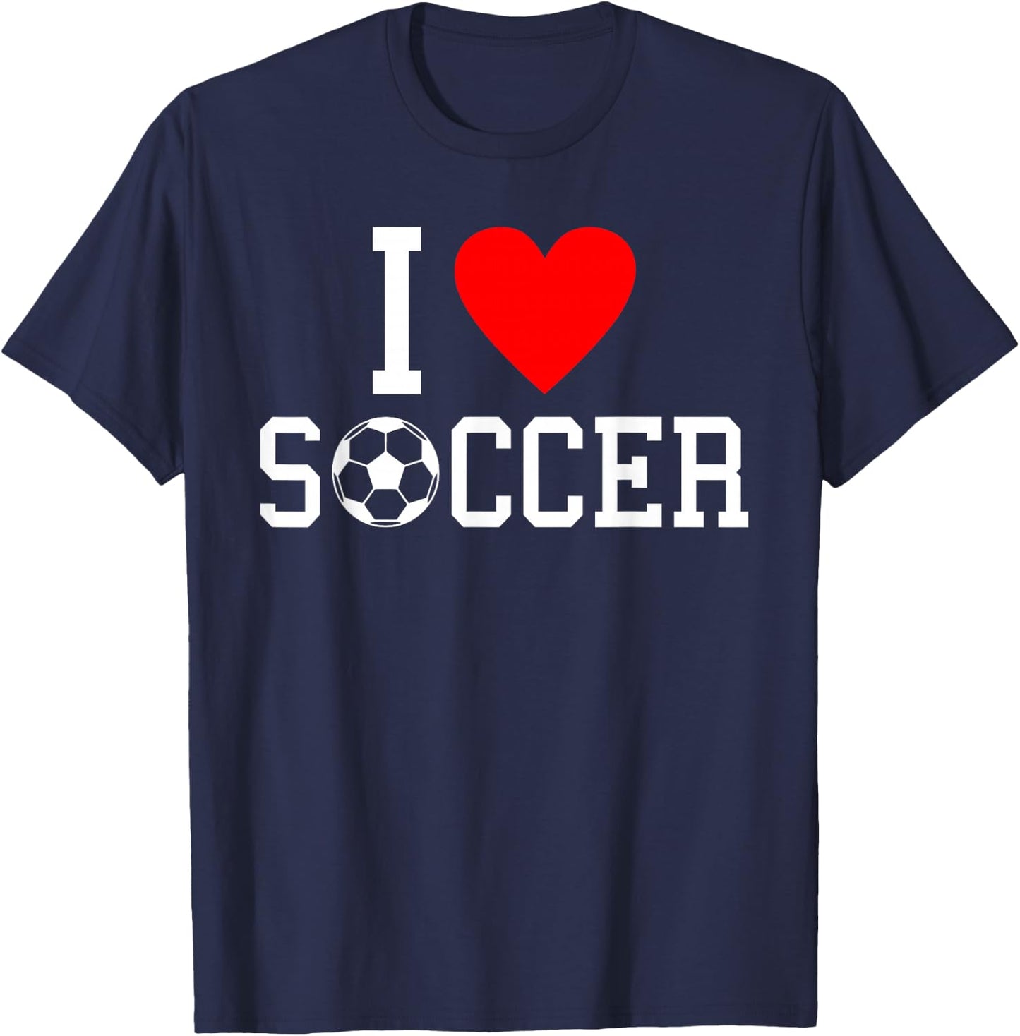 I love Soccer T-Shirt - T-Shirt | Navy