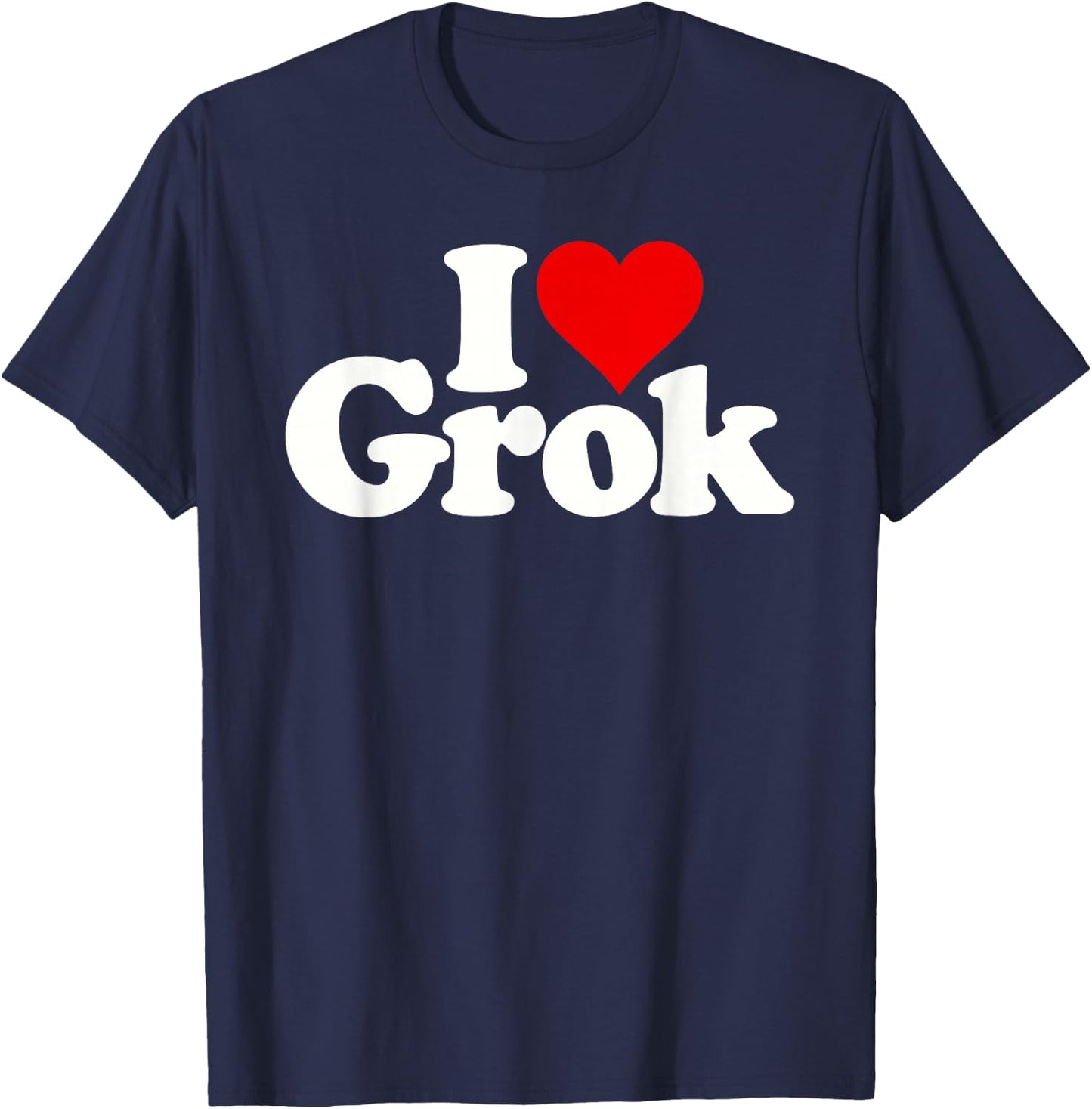 I Love Heart Grok T-Shirt - T-Shirt | Navy