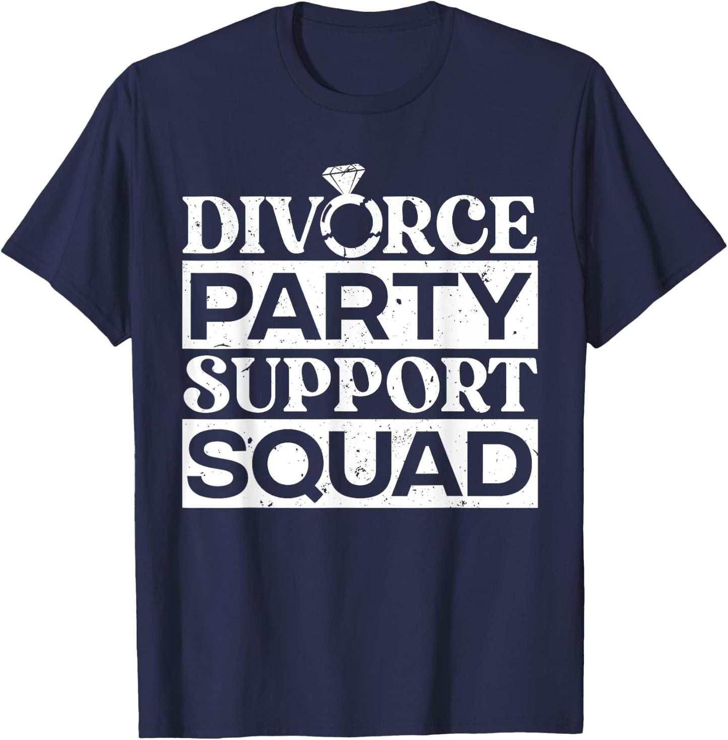 Cool Divorce Art Women Divorcing Divorced Divorcee T-Shirt - T-Shirt | Navy