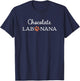 Chocolate Lab Nana Grandma Labrador Retriever T-Shirt - T-Shirt | Navy