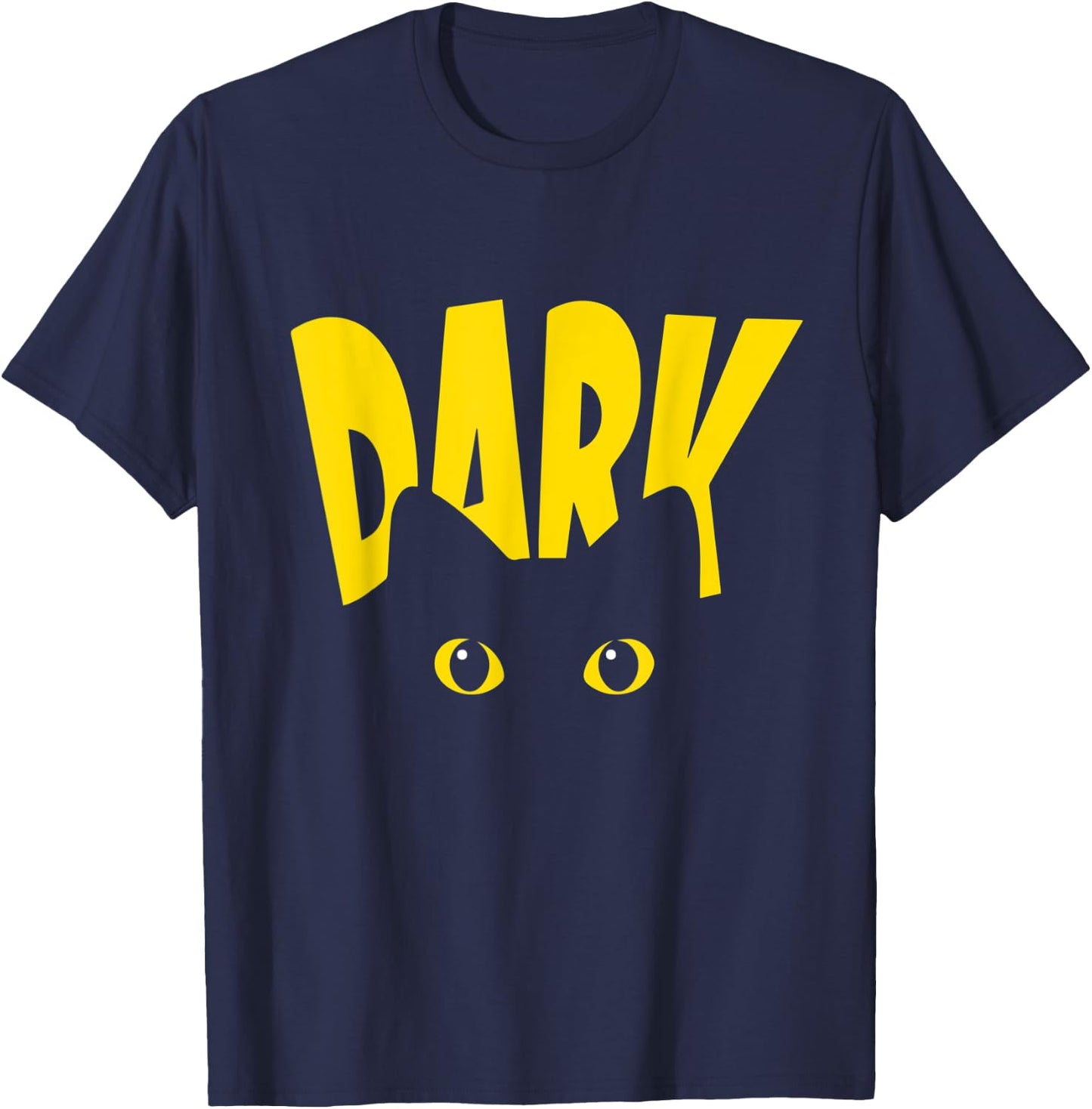 Black Cat Yellow Eyes Shirt , Funny Black Cat Owner Men Women T-Shirt - T-Shirt | Navy