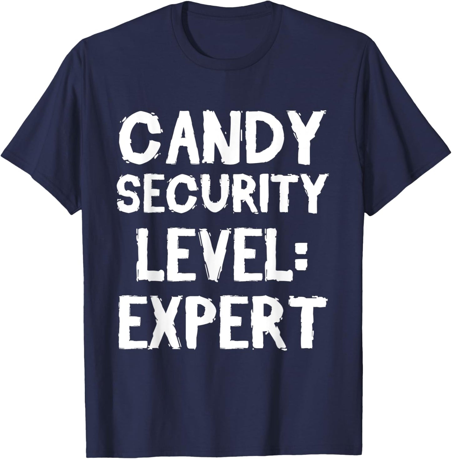 Candy Security Funny Halloween Party T-Shirt - T-Shirt | Navy