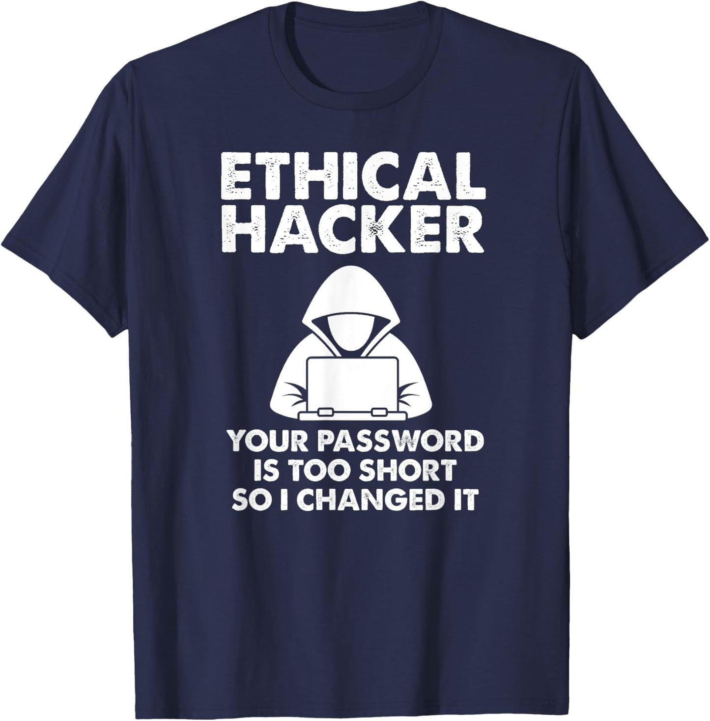 Funny Hacker Art Women Hacking Lover Computer Nerd T-Shirt - T-Shirt | Navy