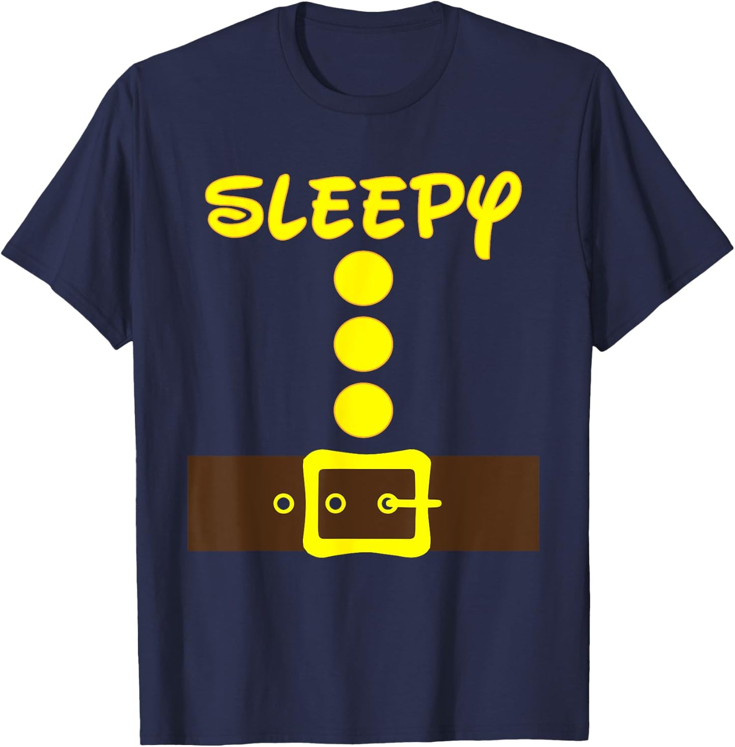 Dwarf Easy Halloween Color Costume Men Women Kids Matching T-Shirt - T-Shirt | Navy