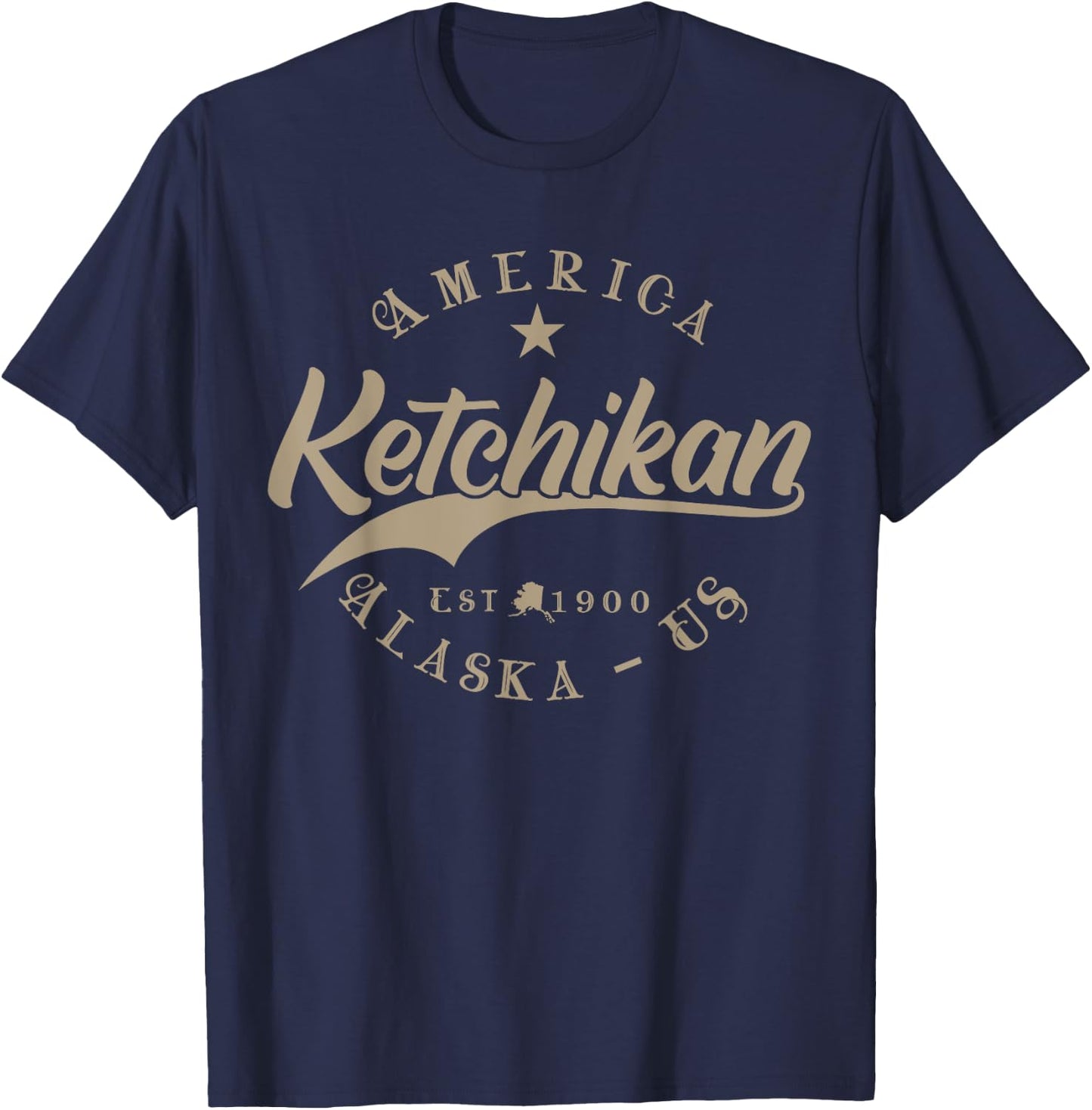 Ketchikan AK | Alaska T-Shirt - T-Shirt | Navy