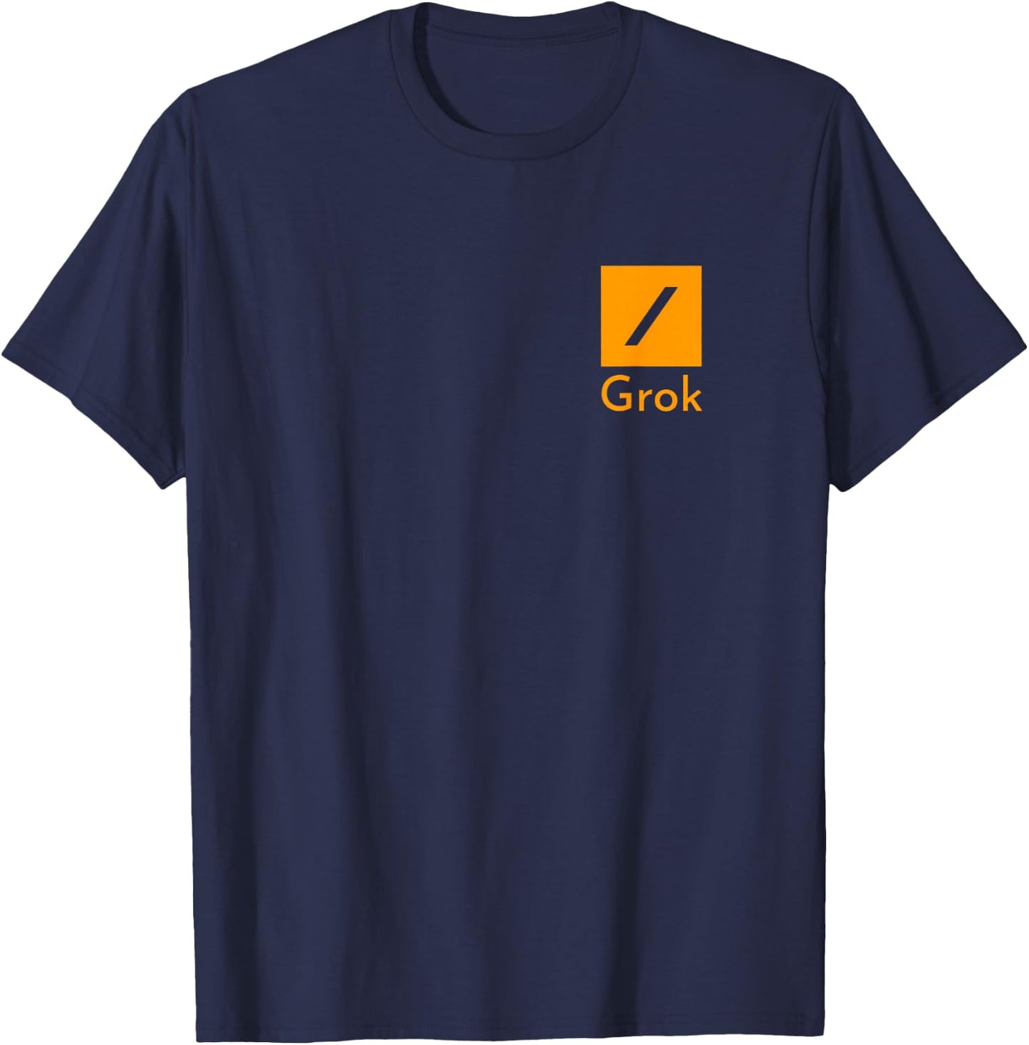 (TWO SIDED) Grok AI - Independent Artificial Intelligence T-Shirt - T-Shirt | Navy