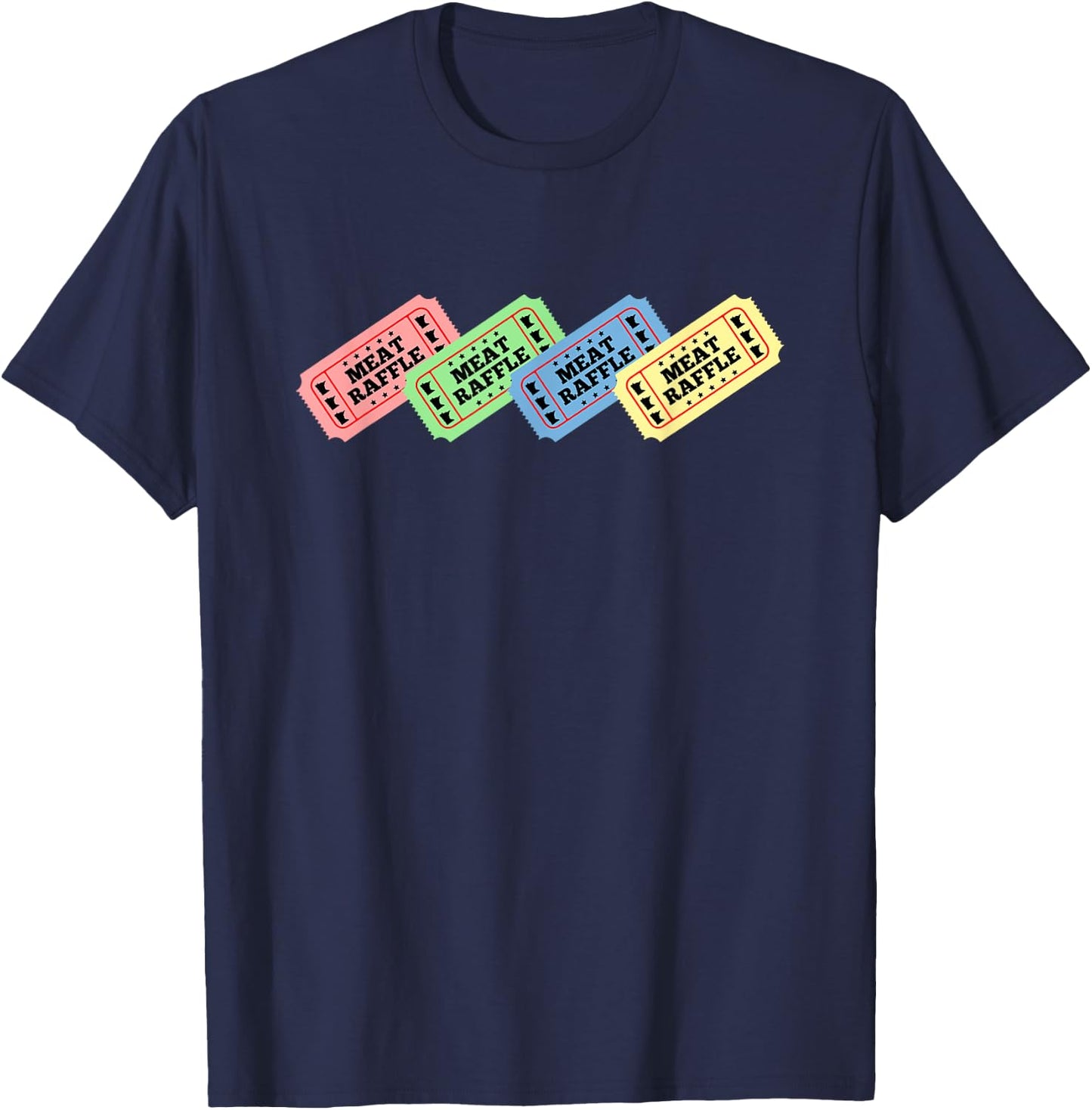 Meat Raffle Ticket Minnesota T-Shirt - T-Shirt | Navy