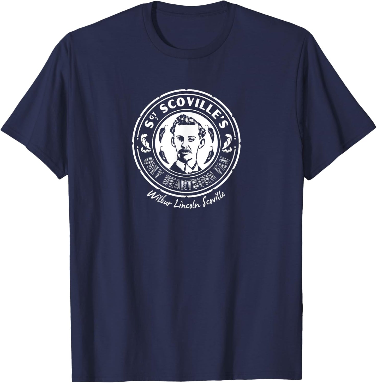 Scoville Scale Heartburn Fan T-Shirt - T-Shirt | Navy