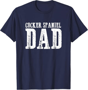 Cocker Spaniel Dad T-Shirt - T-Shirt | Navy