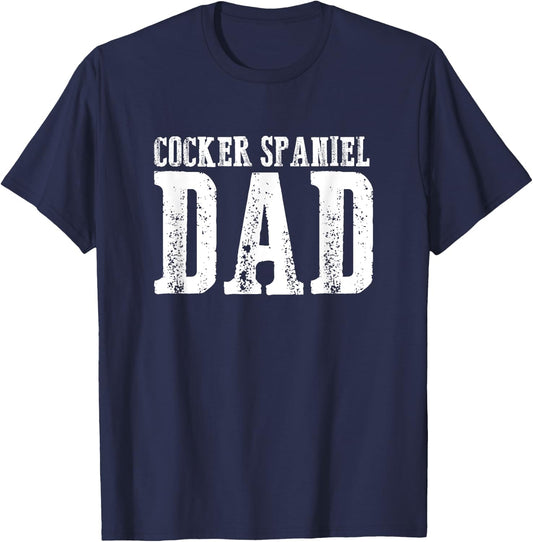 Cocker Spaniel Dad T-Shirt - T-Shirt | Navy