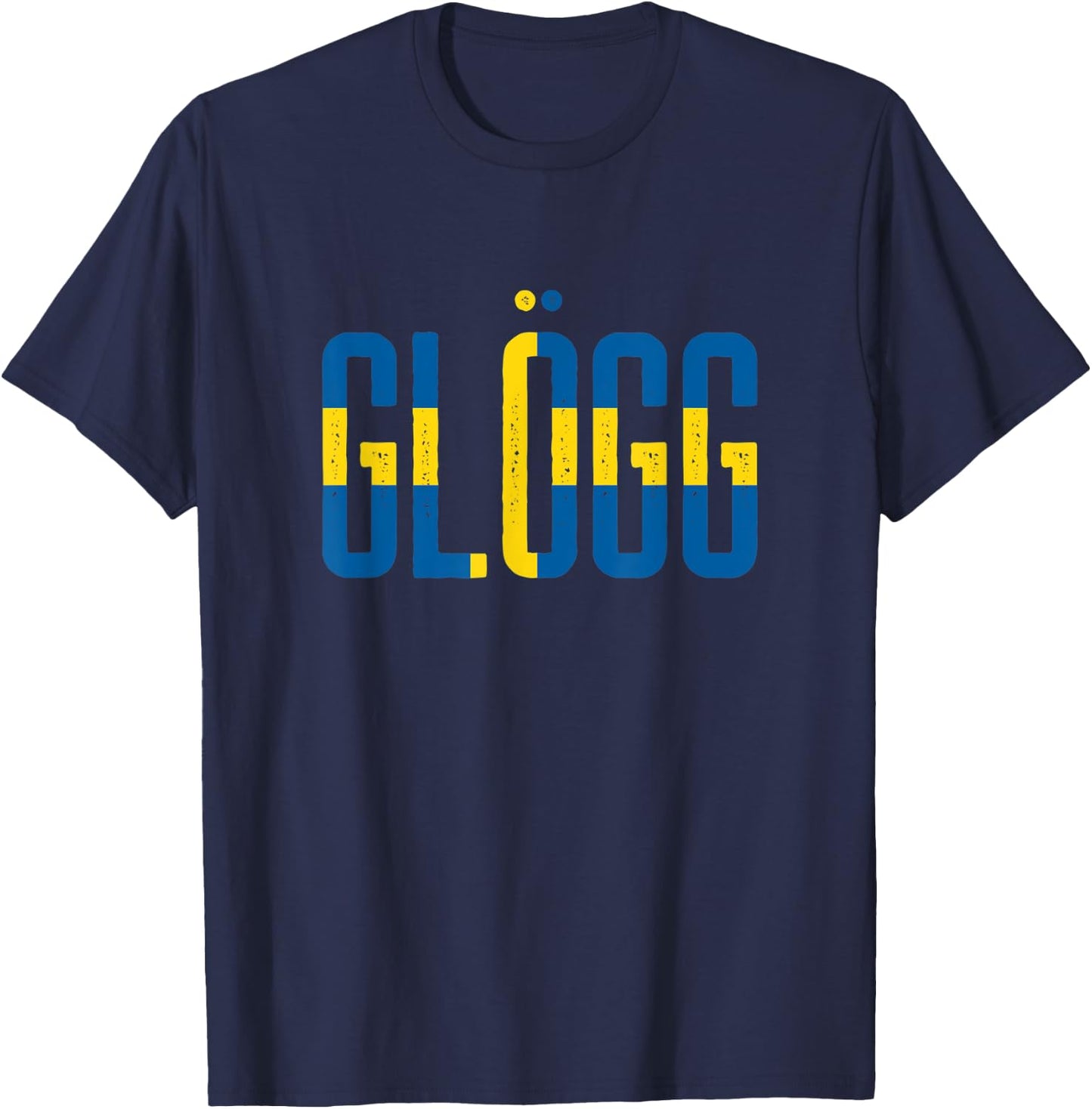 GLÖGG Sweden Flag Swedish Glogg Advent Season Mulled Wine T-Shirt - T-Shirt | Navy