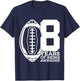 8 Years of Being Awesome Football 8th Birthday T-Shirt - T-Shirt | Navy