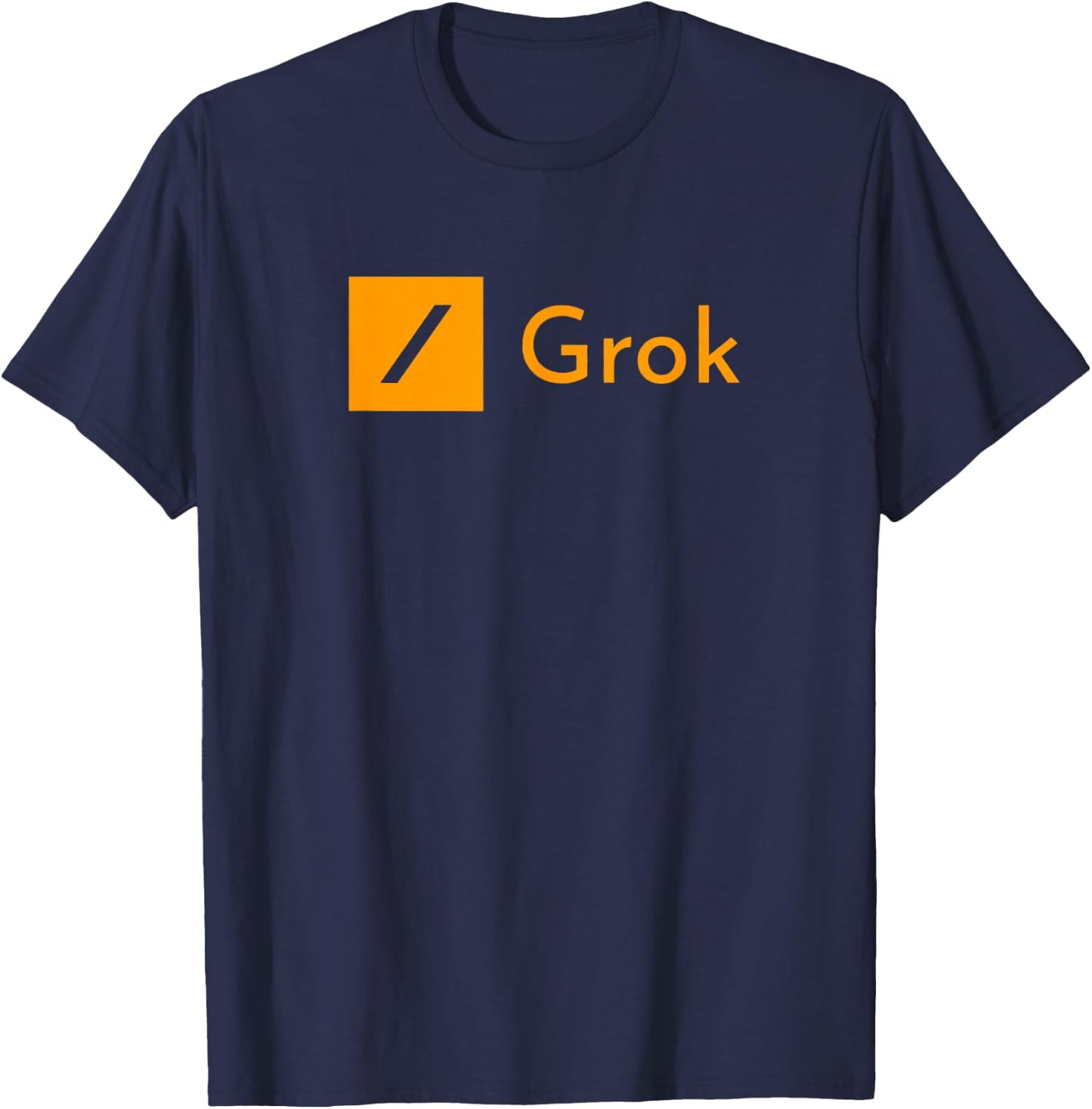 Grok AI - Artificial Intelligence Software w/ Sense of Humor T-Shirt - T-Shirt | Navy
