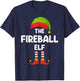 Fireball Elf Matching Family Christmas T-Shirt - T-Shirt | Navy