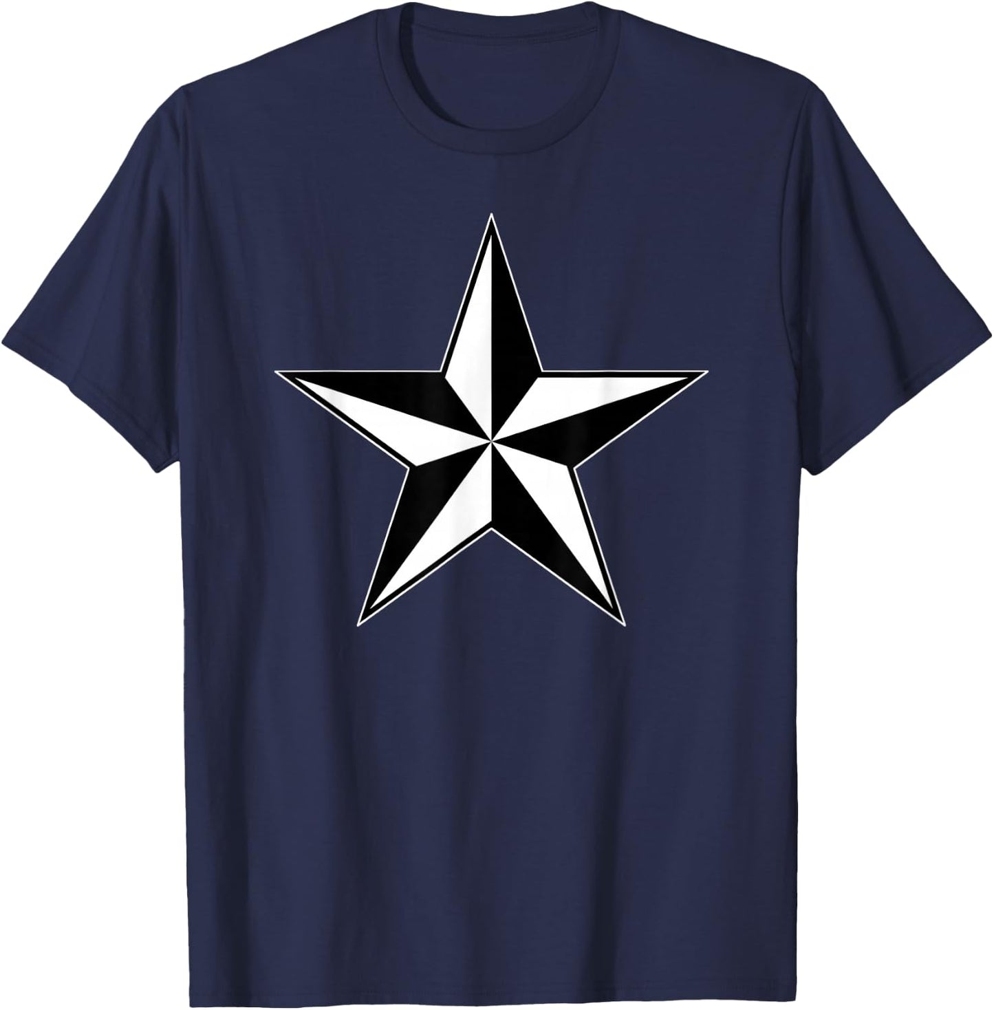 Nautical Star North Navigation Symbol T-Shirt - T-Shirt | Navy