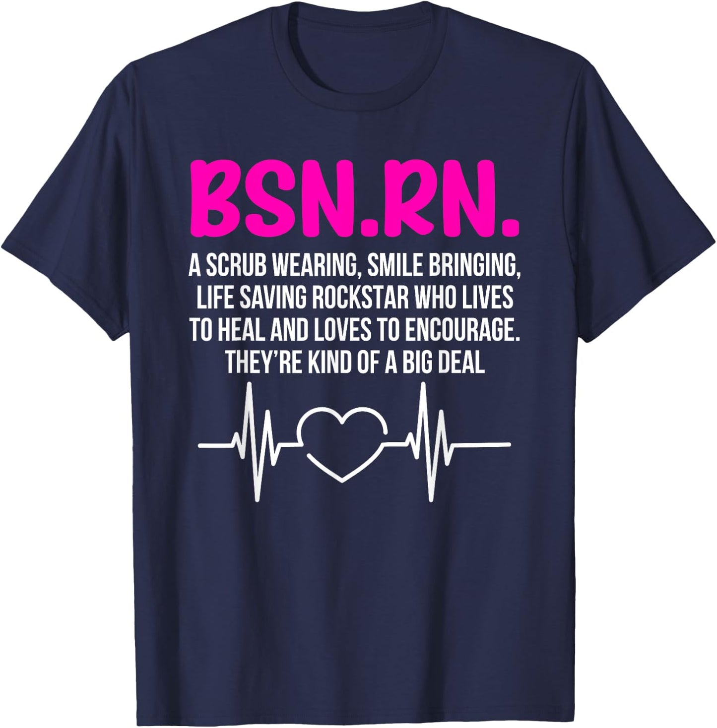 BSN RN Graduation Definition BSN Registered Nurse Graduation T-Shirt - T-Shirt | Navy