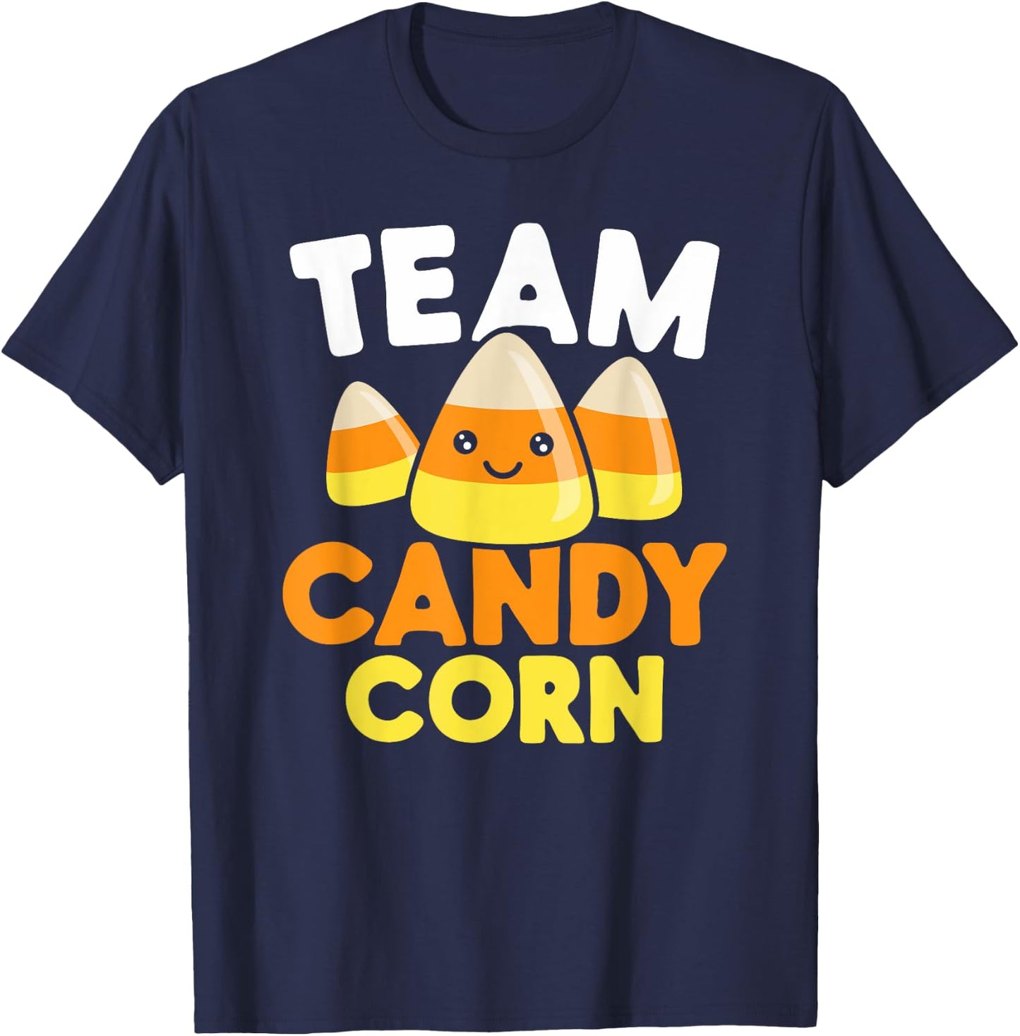 Team Candy Corn Funny Halloween T-Shirt - T-Shirt | Navy