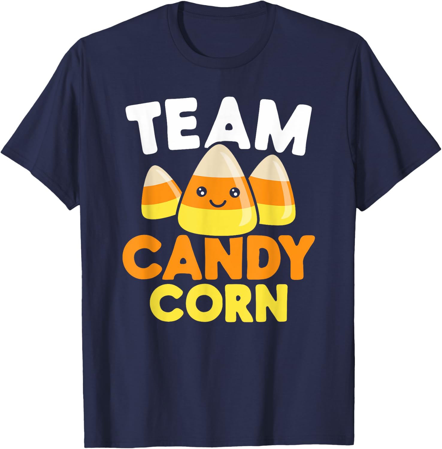 Team Candy Corn Funny Halloween T-Shirt - T-Shirt | Navy