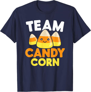 Team Candy Corn Funny Halloween T-Shirt - T-Shirt | Navy
