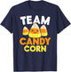 Team Candy Corn Funny Halloween T-Shirt - T-Shirt | Navy