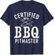 Grill Barbecue Grilling Certified BBQ Pitmaster T-Shirt - T-Shirt | Navy