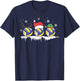 Volleyball Chistmas Santa Elf Reindeer Volleyball Xmas T-Shirt - T-Shirt | Navy