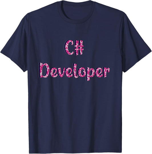 C# Developer T-Shirt - T-Shirt | Navy
