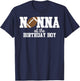 Nonna of the Birthday Boy Football Lover First Birthday T-Shirt - T-Shirt | Navy