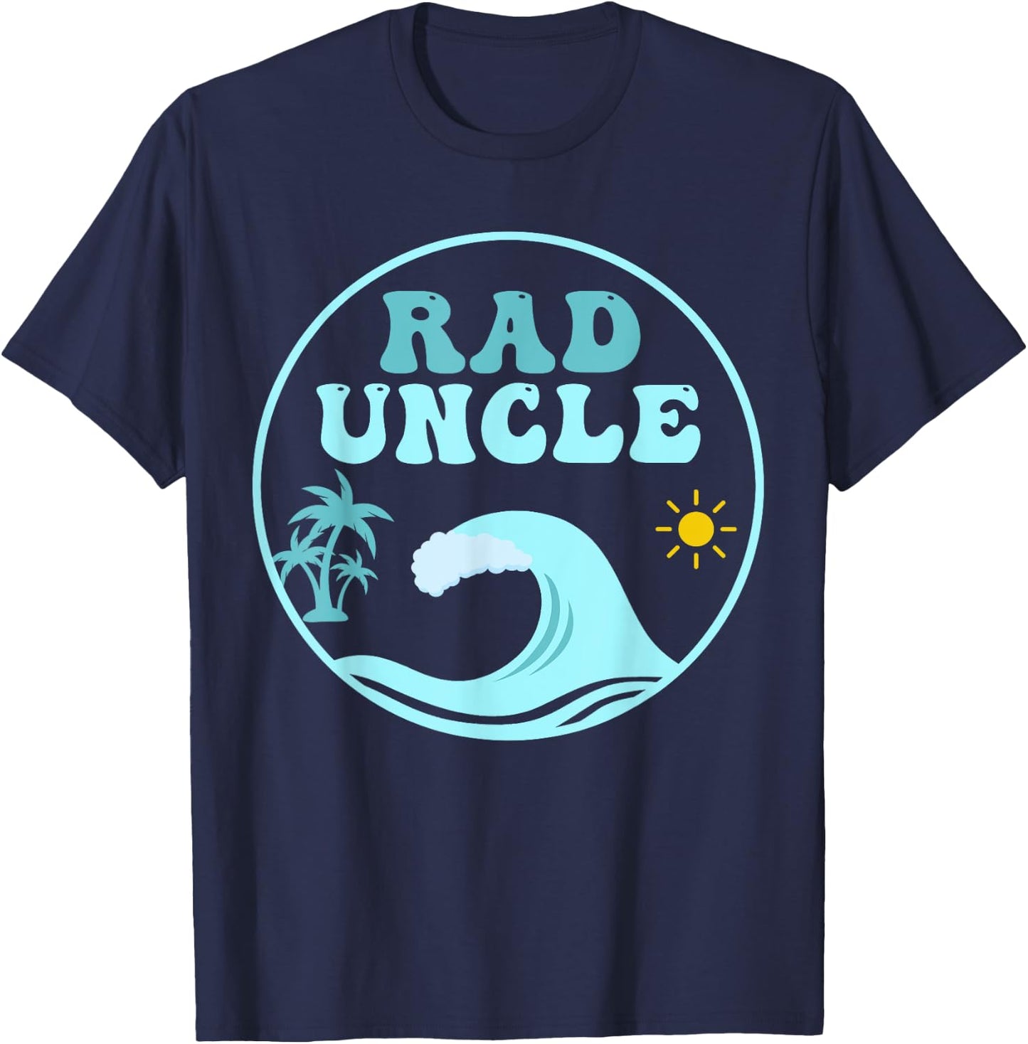 Rad Uncle The Big One 1st Birthday Surf Family Matching T-Shirt - T-Shirt | Navy