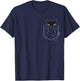 Emily The Strange Women's X-Small Black Pocket Kitty T-Shirt - T-Shirt | Navy