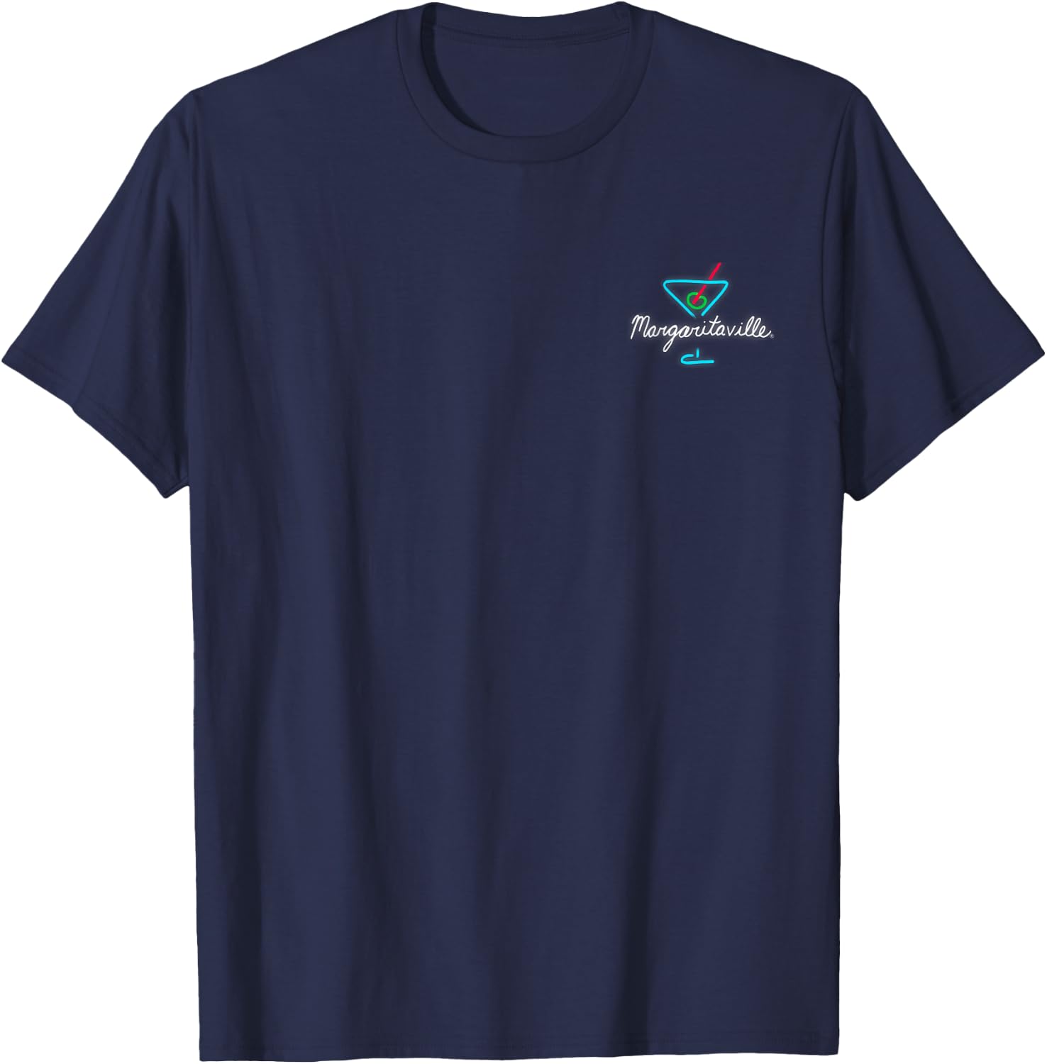 It's 5 O'clock Somewhere Neon Sign T-Shirt - T-Shirt | Navy
