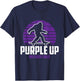 Military Child Boy Girls Toddlers Purple Up Bigfoot T-Shirt - T-Shirt | Navy