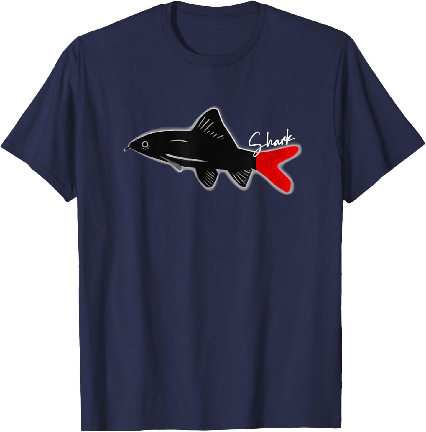 Red Tailed Shark Aquarium Fish Tank Keepers T-Shirt - T-Shirt | Navy