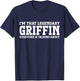 Griffin Surname Funny Team Family Last Name Griffin T-Shirt - T-Shirt | Navy