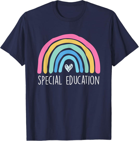Special Education Sepd Teacher Paraprofessional Speducator Men Women T-Shirt - T-Shirt | Navy