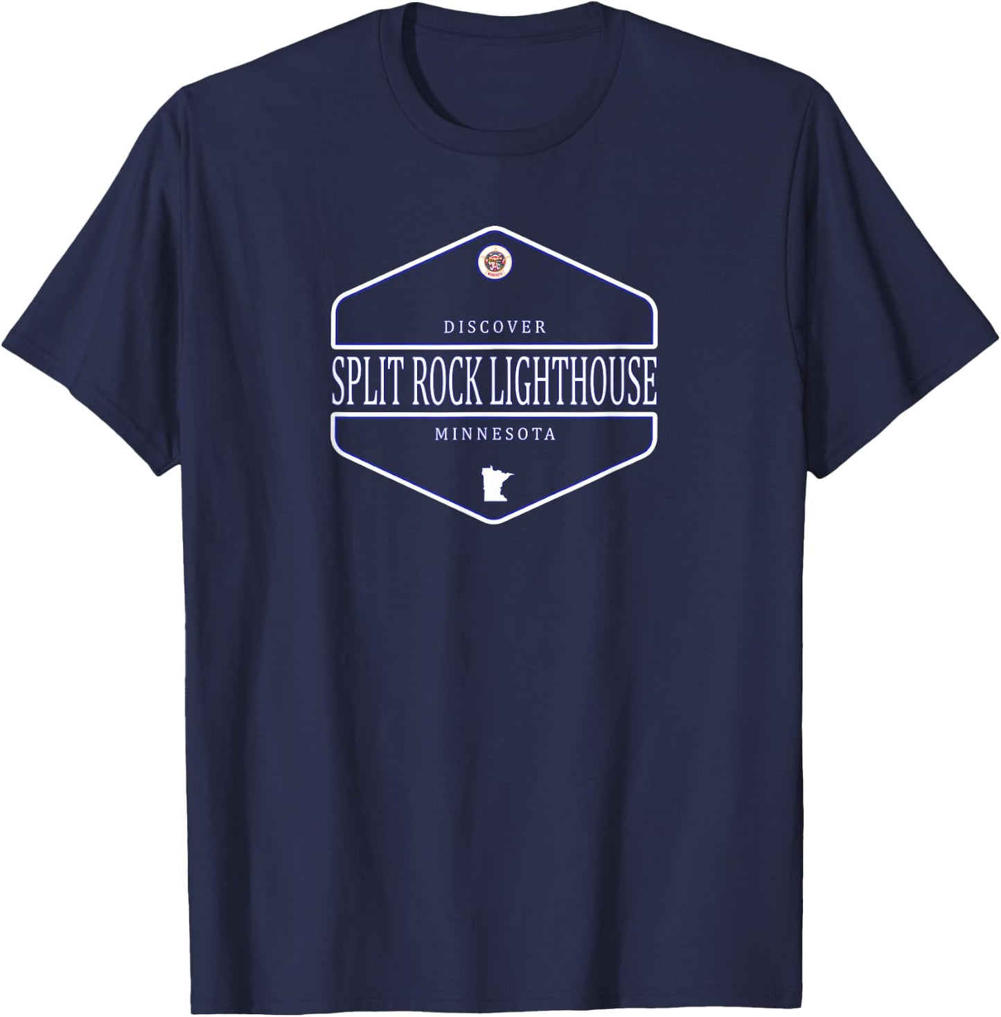 Split Rock Lighthouse Minnesota - Split Rock MN T-Shirt - T-Shirt | Navy