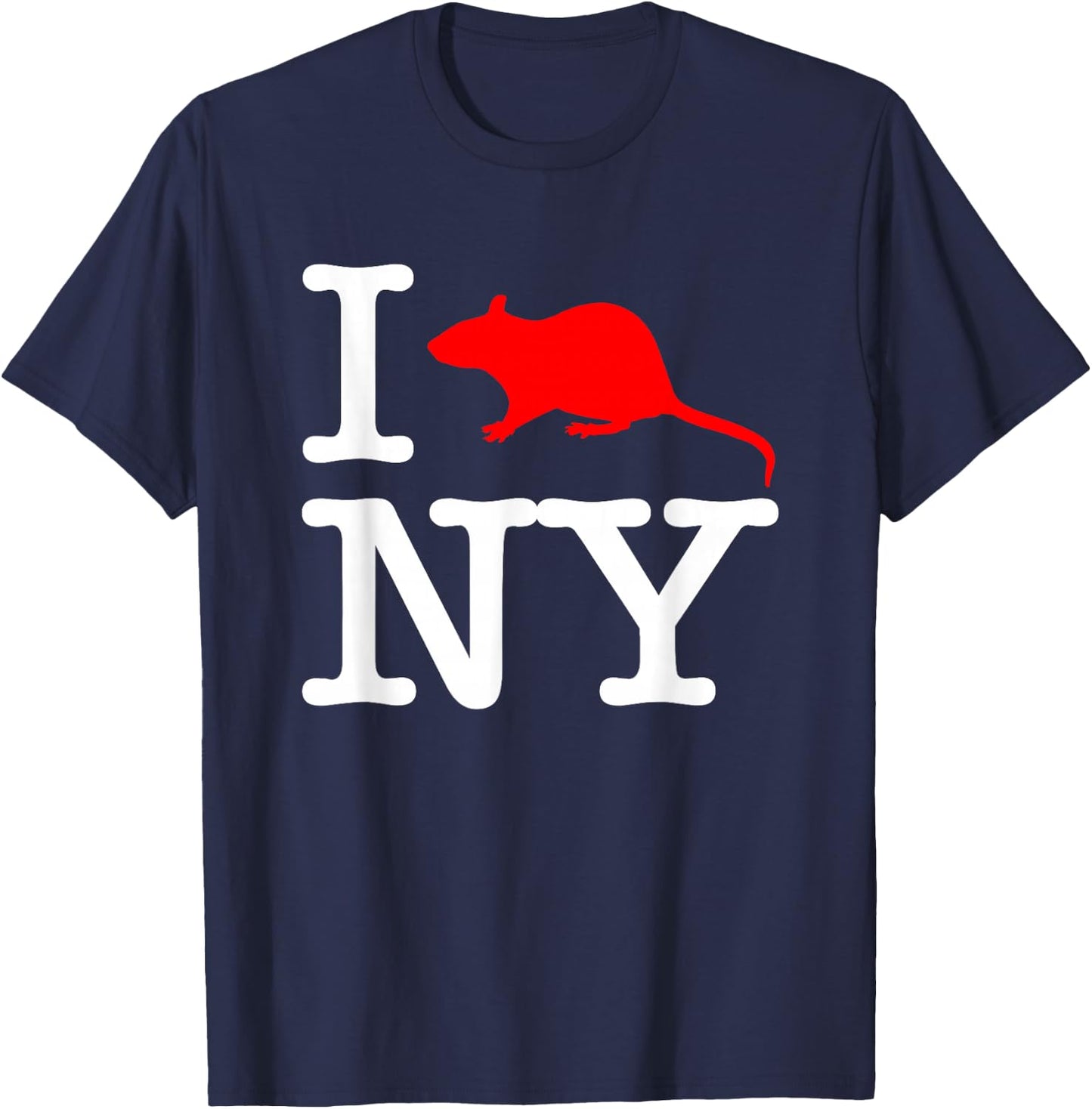 I Rat NY - Funny Saying New York City NYC New York T-Shirt - T-Shirt | Navy