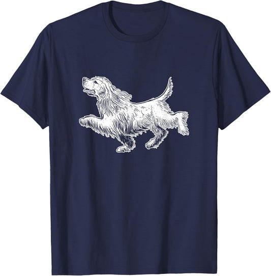 Cocker Spaniel Dog - Animal Breeder Dog Lover Veterinarian T-Shirt - T-Shirt | Navy
