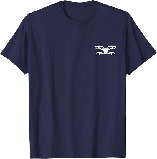 Drone Pilot Drone Operator Drone Quadcopter Pocket T-Shirt - T-Shirt | Navy