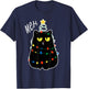 Christmas Meh Cat Kawaii Anime Japanese meow kitty cat lover Men Women Kids T-Shirt - T-Shirt | Navy