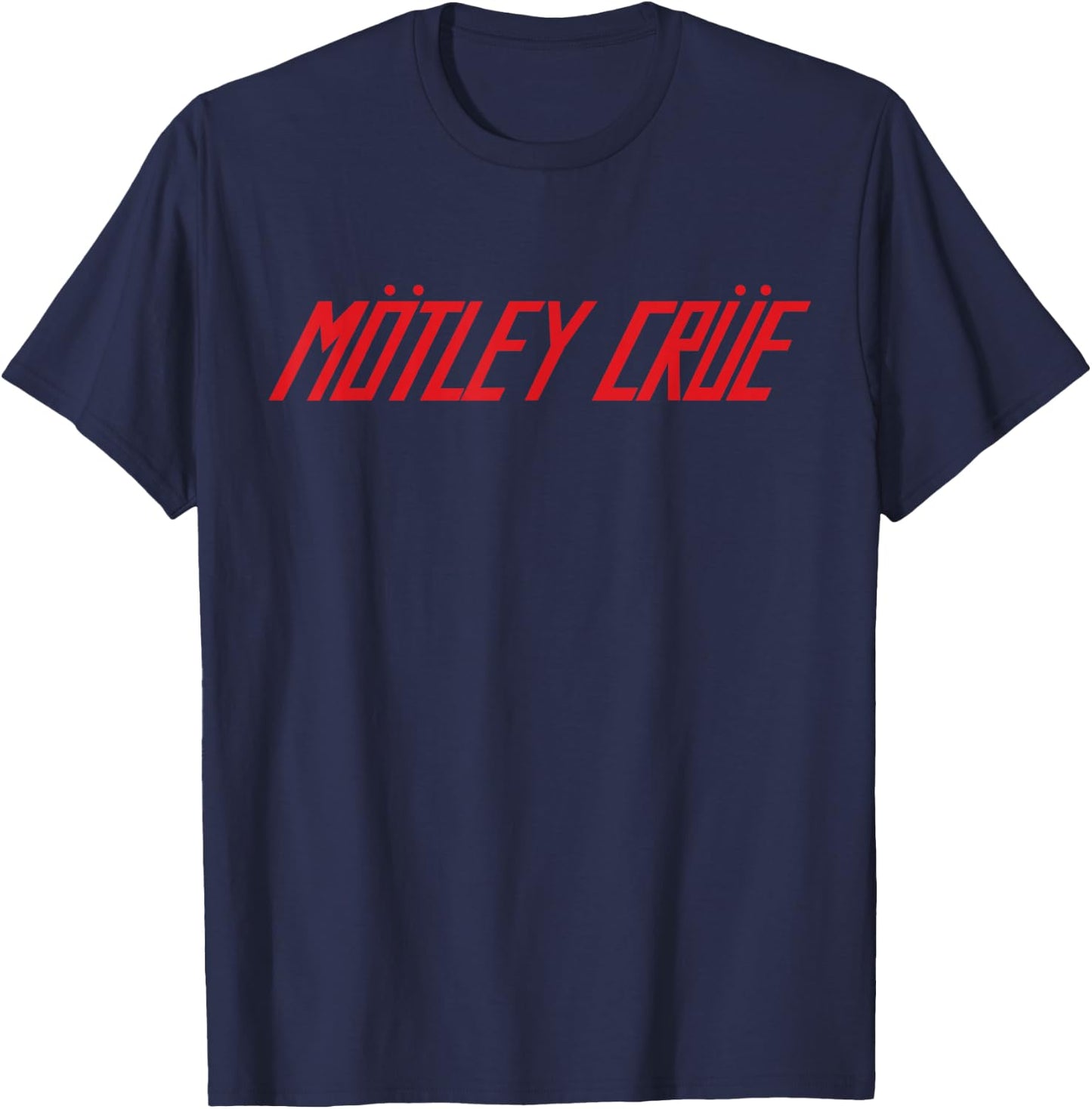 Mötley Crüe - Distressed Logo T-Shirt - T-Shirt | Navy
