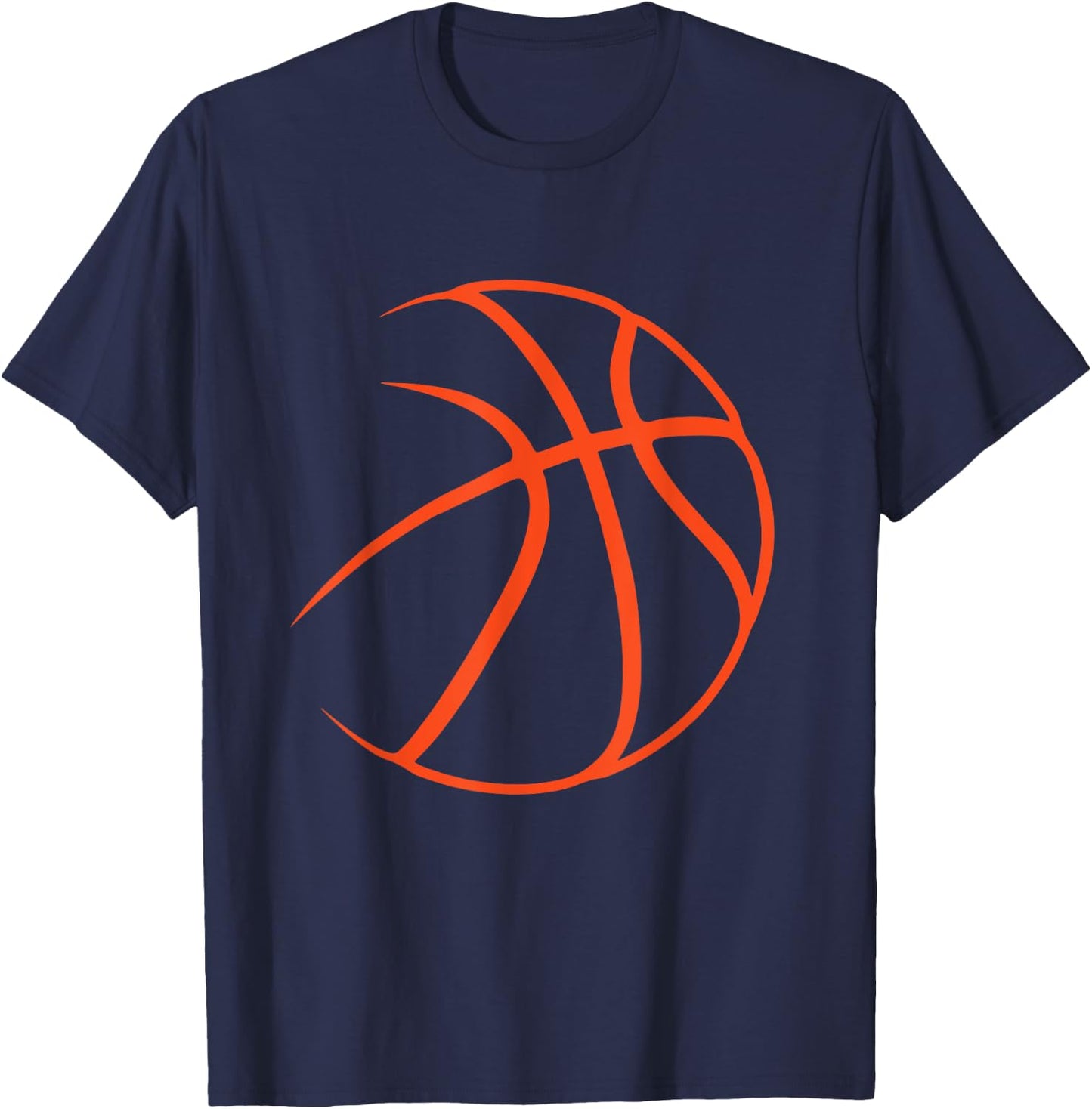 Silhouette Ball - Basketball Player Sports Lover Hoop T-Shirt - T-Shirt | Navy