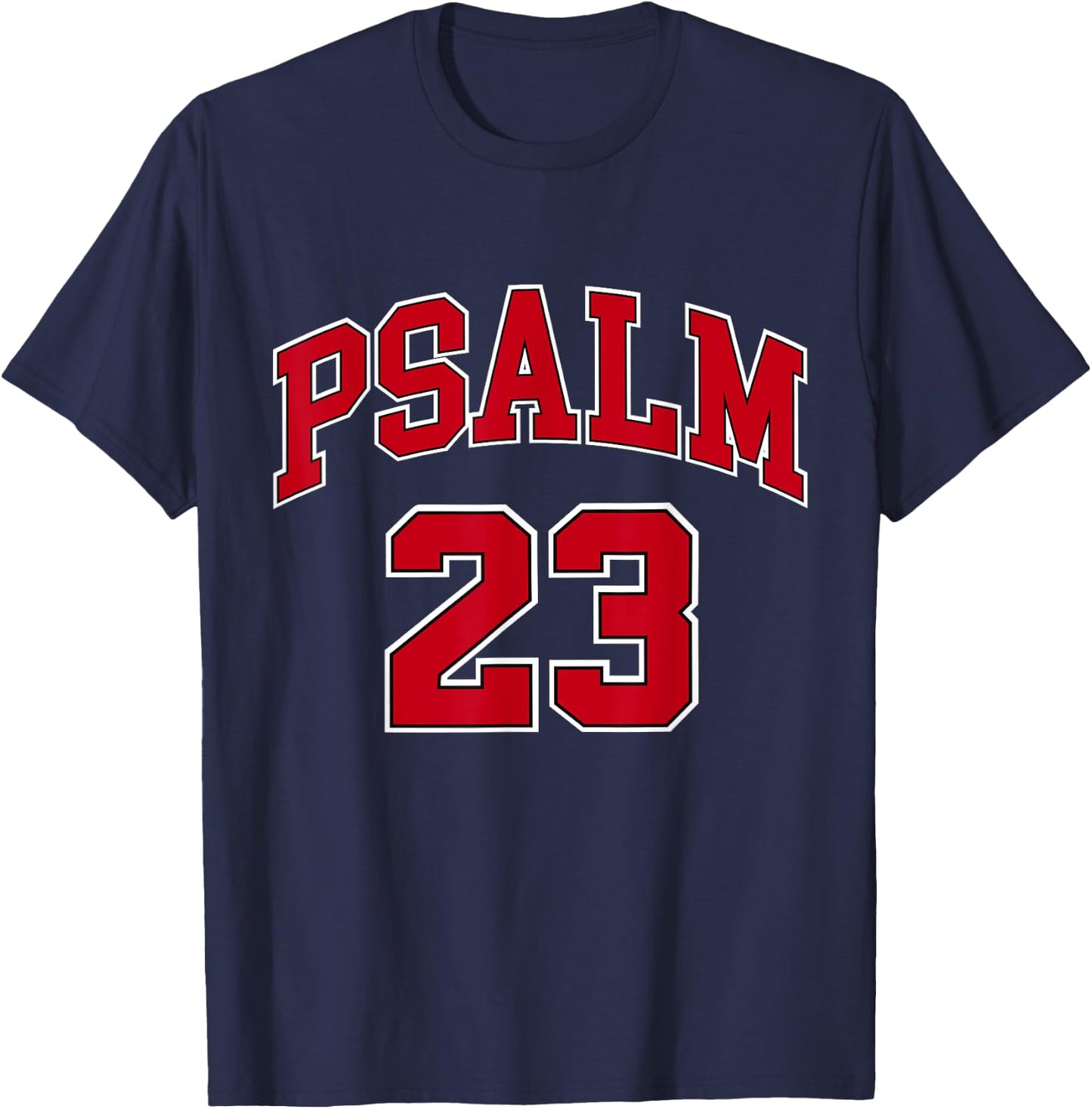 Psalm 23 shirt, Retro Sneakerhead, Christian Bible, Jesus T-Shirt - T-Shirt | Navy