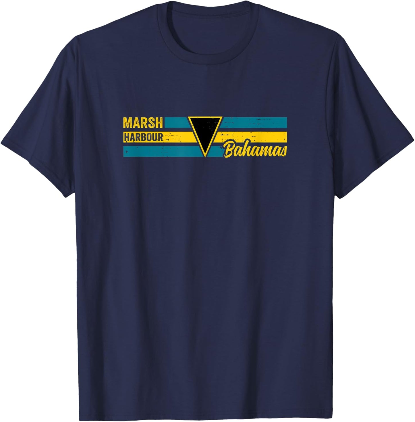 Marsh Harbour Bahamas T-Shirt - T-Shirt | Navy