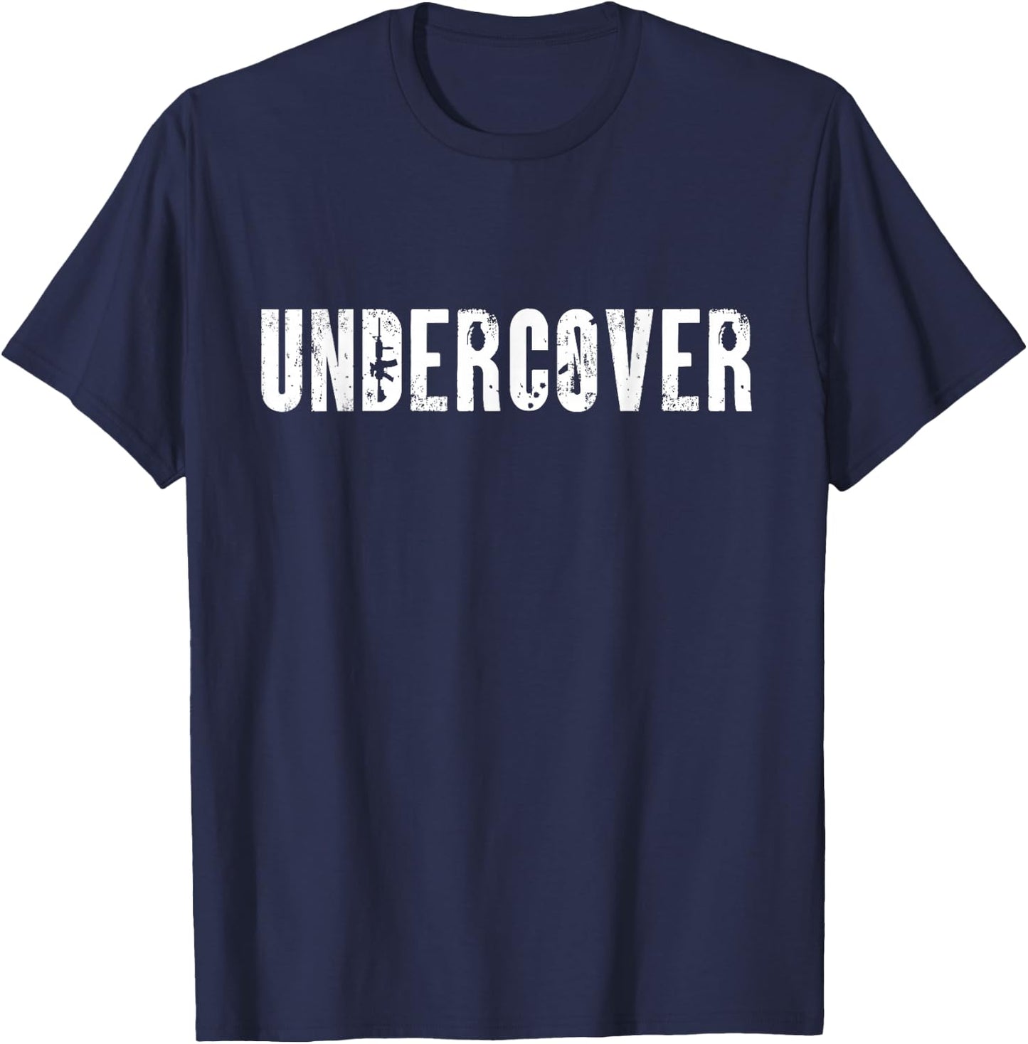 Undercover Cop Police Officer Not On Duty Funny Costume T-Shirt - T-Shirt | Navy